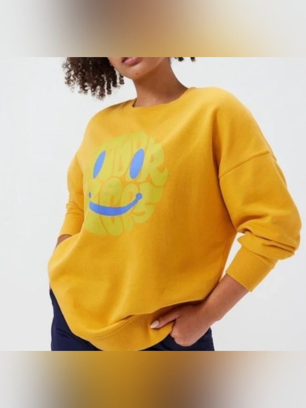 Outdoor Voices Hiker's Club Pickup Graphic Oversized Sweatshirt Size XS